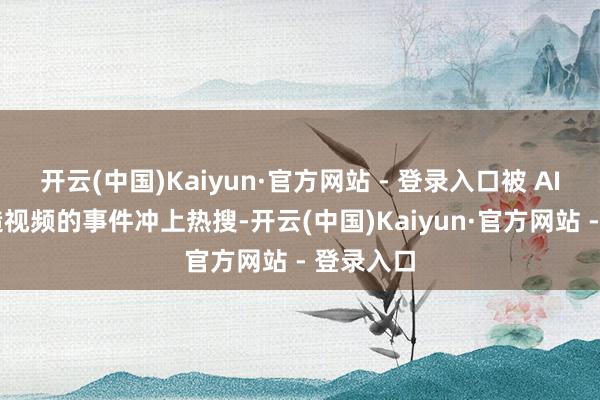 开云(中国)Kaiyun·官方网站 - 登录入口被 AI 坏心伪造视频的事件冲上热搜-开云(中国)Kaiyun·官方网站 - 登录入口